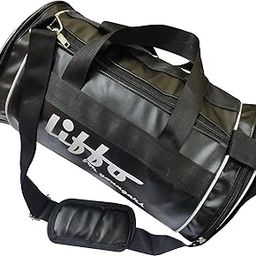 Leather Gym Bag Duffel Bag Shoulder Bag for Men and Women Youth (Black)-27