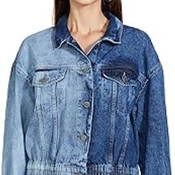 Women's Faded Short Length Denim Jacket-picture-50