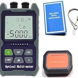 OM 4 in 1 GREY Optical Power Meter with Laser Light FC/SC Universal Interface Visual Fault Locator 2mw Vfl Lan Tester Rj45 Network Ethernet Cable Tester -50~+26dBm Rj45 Optical Multi Meter-image-36