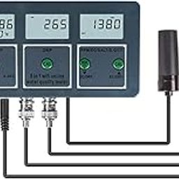 Ubervia New Professional 8 in 1 Multi-Parameter Water Testing Meter Digital L Multi-Function Water Quality PH/EC/TDS/Salt/S.G/CF/ORP/Temperature Multiparameter Water Quality Tester-image-64