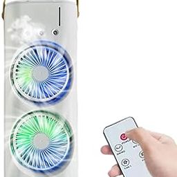 Drumstone Upgrade Model (10+5 Years Warranty) Double-Headed Spray Air Cooler Fan | Portable USB Rechargeable AC | 3 Speed Modes | Remote Control | Mini Personal Air Conditioner for Home Office Travel-picture-12