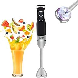 INALSA Hand Blender Mixer|1350W Pure Copper Motor|Low Noise|20 Speed Control with Digital Display|Turbo Function|BPA Free|Anti-Splash|Stainless Steel Rod & Blades|2 Yr Warranty,Robot Inox 1350 S-image-113