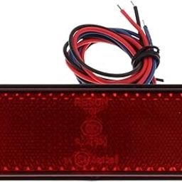 ATORSE LED Reflector Brake Light Turn Signal Warning Lamp Compatible With Car Motorcycle Red-image-16