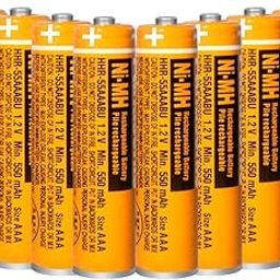 8 Pack HHR-55AAABU NI-MH Rechargeable Battery for Panasonic 1.2V 550mAh AAA Battery for Cordless Phones-31