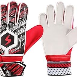 MERISHOPP Goalkeeper Gloves Sportswear Thickened Latex Goalie Training Gloves Children Red Size 5| Sports Equipment | Outdoor Sports Gear | Exercise Gear-image-64