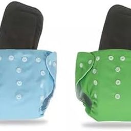 KINDAR CARE Baby Cloth Diapers Reusable With 5 Layer Inserts, (2 Cloth Diaper + 2 Insert), CD48-image-58