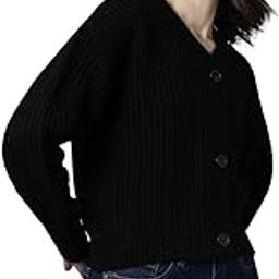 Acrylic Women's V-Neck Sweater-image-55