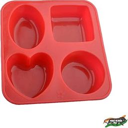 Ebbstone Silicone Circle, Square, Oval and Heart Shape Soap Cake Making Mould, Multicolor-picture-14