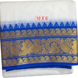 10x6 white cotton dhoti-39