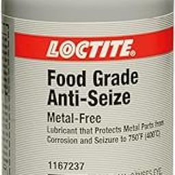Loctite 1167237 White LB 8014 Food Grade Anti-Seize Lubricant, -20 Degree F Lower Temperature Rating to 750 Degree F Upper Temperature Rating, 8 fl. oz. Brush Top Can-image-62