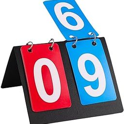 UJEAVETTE Tabletop Score Flipper Multi Sports Scoreboard for Games Basketball Baseball-18