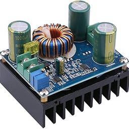 REES52 DC Boost Converter, 600W 12A DC-DC Step Up Converter Board 8-16V 12V 24V to 12-60V 48V Voltage Regulator Booster Module Adjustable Voltage Step Up Power Supply Module-20
