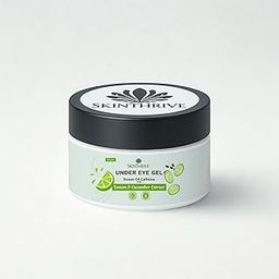 Under Eye Cream For Dark Circles and Wrinkles | Colour Corrector for Dark Spots, Dark Spots Removal Cream | Caffeine Under Eye Gel, For Men and Women by SKINTHRIVE (30ML)-image-98
