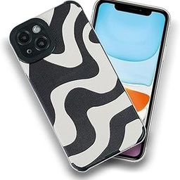 A rtistque Zebra Print Silicone Stylish Back Cover Case for iPhone 13 | Shockproof TPU | Soft Flexible with Camera Protection | iPhone 13 Stylish Back Cover - Black & White-5
