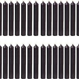 PROSPERRO LUMO by Parkash Candles Chime/Stick/Spell Candle Set of 40 | Ritual Spell | Unscented (Black), Wax-4
