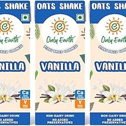 Only Earth Oats Shake Vanilla|No Added Preservatives| Cholesterol-free | Guilt-free |Calcium, Vitamin D, B1, B2 & B12 | 200ml (Oats Shake Vanilla (Pack 3))-28