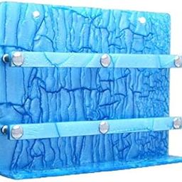 STIMULUS Acrylic Double Wall Mobile Holder | Phone Holder for Wall | Mobile Charging Stand | Wall Mount Remote Holder | Space-Saving Organizer (Blue, 6x8 inch)-29