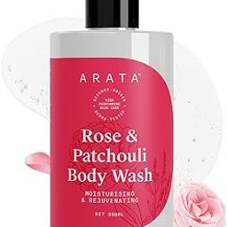 Arata Rose & Patchouli Body Wash for Men & Women - 300ml | 24-Hours Moisture | Refreshing & Long-lasting Fragrance | For All Skin Types-20