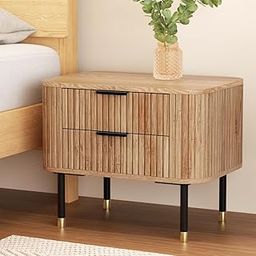 The Diqshcet Solid Natural Wooden Chest of Drawers with 2 Drawers – Versatile Storage for Living Room, Bedroom, Hotel & Home with Natural Finish | Customization Available |-14