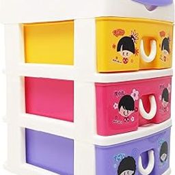 PATLY BAZAAR Multipurpose Modular 3 Drawer Chest Cabinet Organizer for Home,Office,Kids Room Etc.-image-41
