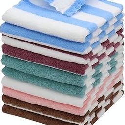 Face Towels Set Soft Ladies Multipurpose Use Hand Napkins Casual Small Towel for Women/Men (Multicolour) (Pack of 12)-image-90