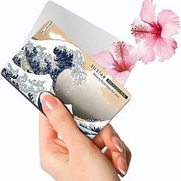 SILSTAR PROFESSIONAL Compact Card Mirror,Unbreakable Acrylic Makeup Mirror, Small Mirror, Compact Pocket Mirror, Slim Mirror_Katsushika Hokusai_The Great Wave Off Kanagawa-56