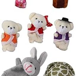CALANDIS™ Animal Finger Puppets Cloth Doll Educational Toy Kids Party Gift Bag Filler | Developmental Baby Toys | Toys for Baby-24
