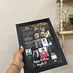Aesthetic casa A4 Size Customizable Photo Frame | Personalized Gift | Photo Wall Decor Frame | Black Wooden Finish (AC_Photo-Frame_08)-image-102