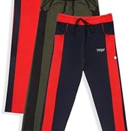 SpiralStyle Boys Slim Fit Cotton Track Pant, Trouser & Lower for Kids (Pack of 3,Multi)-image-51