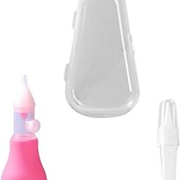 SAZ DEKOR Silicone Baby Nasal Aspirator Anti Backflow Premium Rinsing Tool Nose Sucker Rose Red|Other Baby Safety & Health-image-24