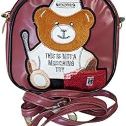 “Teddy Bear Print Small Crossbody Purse – Perfect for Teens and Kids”-image-35