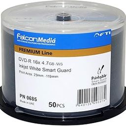 SmartGuard Glossy White Inkjet DVD-R - 16x, 4.7GB, Hub-Printable, Water Resistant - 50 Pack-image-38