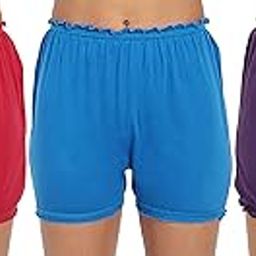 Women's Cotton Hoisery Plain Bloomers Combo (Pack of 3) (Availabe Sizes: XS, S, M, L, XL, XXL, 3XL, 4XL, 5XL)-image-7