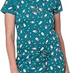Women Cotton Half Sleeve Short Nighty-image-56