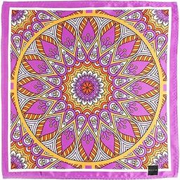 Serenity Mandala Multicolor Pocket Square for Men (14X14 inches)-picture-19