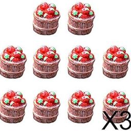 MERISHOPP 3x10 Pieces Resin Fruit Miniature Fairy Garden Bonsai Micro Decor Strawberry|Home & Garden|Yard, Garden & Outdoor Living|Garden D?©cor|Statues & Lawn Ornaments-image-65