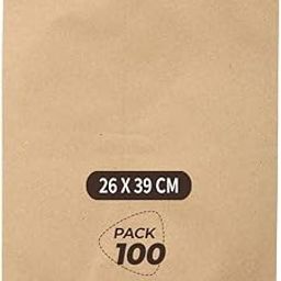 VAAIMAI Brown Paper Cover Disposable Large Size for Grocery Foods Packing Covers 26X39CM, 100 Pieces-image-11