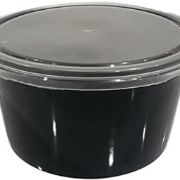 Hriday Foods Serving Dil Se 500 Ml Black Round Container With Air Tight Transparent Lid:Set Of 25 - Microwave Safe, Reusable Plastic Containers For Food Delivery-image-11