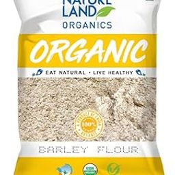 NATURELAND ORGANICS Natureland Organic Barley Flour / Jau Flour 500 Gm - Healthy Organic Flour-image-45