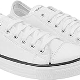 Men's Low-Top Canvas Shoes | Rugged Sole, Lace-Up Hiking & Trekking Footwear for Outdoor Adventures (6, Black)-image-65