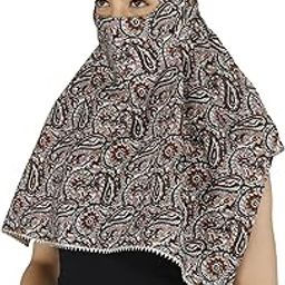 Women Scarf Face Cover Mask Double Layer Pure Cotton Printed Head Wrap Cover Bandana Evdery Stole Mask Scarf For Working Grils Women ladies-picture-18