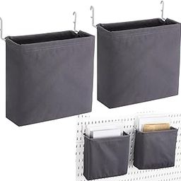 Vincreem 4 Pcs Pegboard Bags with Hooks Woven Pegboard Baskets Pegboard Accessories Compatible with IKEA Pegboard for Wall Organizer, Crafts Organization, Ornaments Display, Nursery Storage-image-54