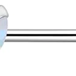via mazzini 92.5-925 Sterling Silver 3mm Heart Nose Pin Stud for Women and Girls (NR0192) 1 Pc-picture-24