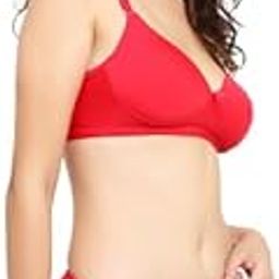 Elbis Women's Full Coverage Lycra Blend Bra and Panty Set, T- Shirt Type Bra with Mid-Rise Hipster Panty for Girls, Comfortable and Versatile Lingerie Set, Pack of 1-picture-26