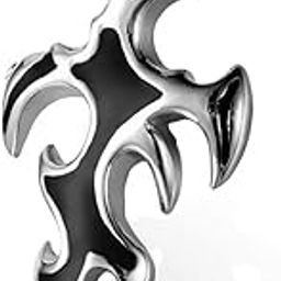 Vintage Tribal Fire Cross Pendant For Men Stainless Steel Punk Necklace Mens Jewelry-image-87
