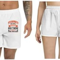 Unisex Regular fit 'Sleeping | There is a time for Many Words, and There is Also a time for Sleep 02' Polyester Shorts [Size S/28In to XL/40In]-picture-2