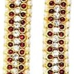 Bharatanatyam Jewelry Mattal Temple jewelry ear chain, Mattal with earring selevate your classical Indian dance performances.(SGE00018)-image-57