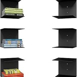 LIFE TIME Heavy Duty Metal Wall Mounted Book Shelves for Study Room, Living Room and Bedrooms (2 Pcs) (Style 1) (Style 2)-13