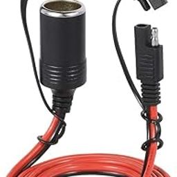 Ubervia 12V 20A SAE Cigarette Lighter Socket Car Charger Female Connector Plug Waterproof 2 Pin Quick Release Disconnect Adapter 1.5m Extension Cable with Fuse DC1-image-15