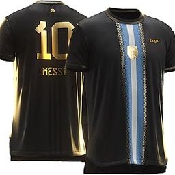 Sports Soccer Boys Football Jersey Argen Messi 10 Home Away Kit Jersey T-Shirt (Kid's, Boy's & Men's)-image-82
